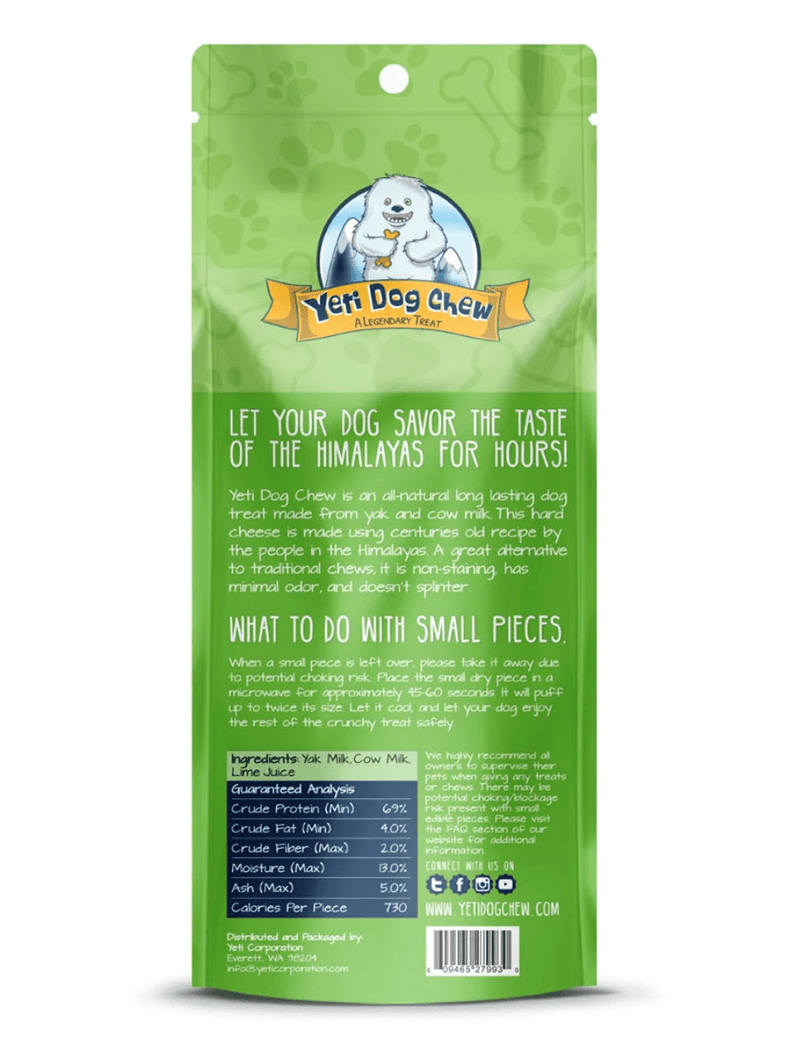 Yeti Dog Chew 1 Large Yak Cheese Chew: Dogs up to 55 lbs.