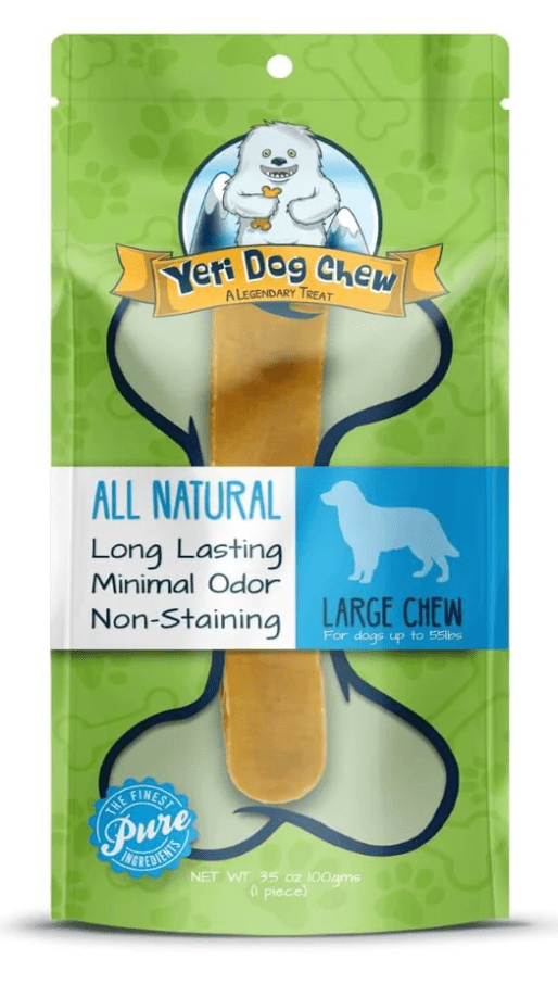 Yeti Dog Chew 1 Large Yak Cheese Chew: Dogs up to 55 lbs.