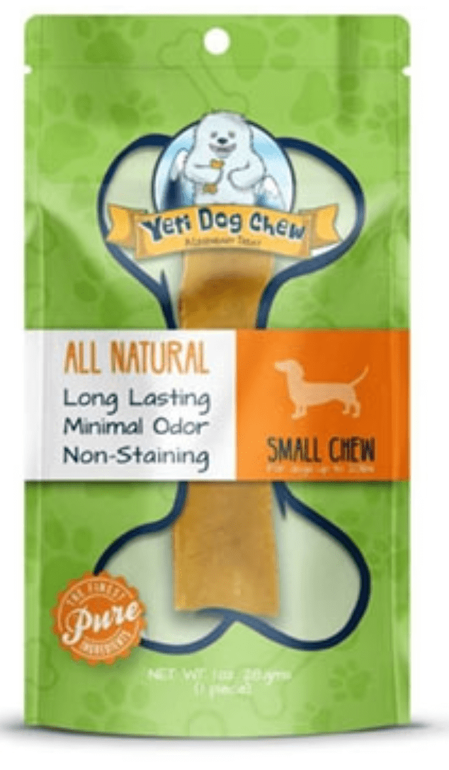 Yeti Dog Chew 1 Small Yak Cheese Chew: Dogs up to 20 lbs.