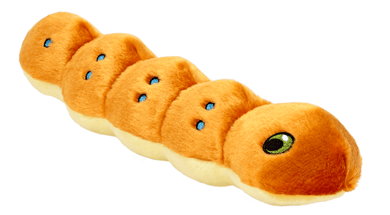 Fluff & Tuff Spicy Caterpillar 11" Durable Plush - Glad Dogs Nation | ALL profits donated