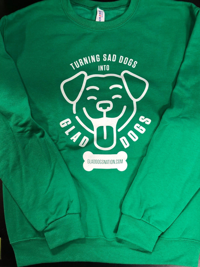 Turning Sad Dogs into Glad Dogs Lightweight Crewneck Sweatshirt