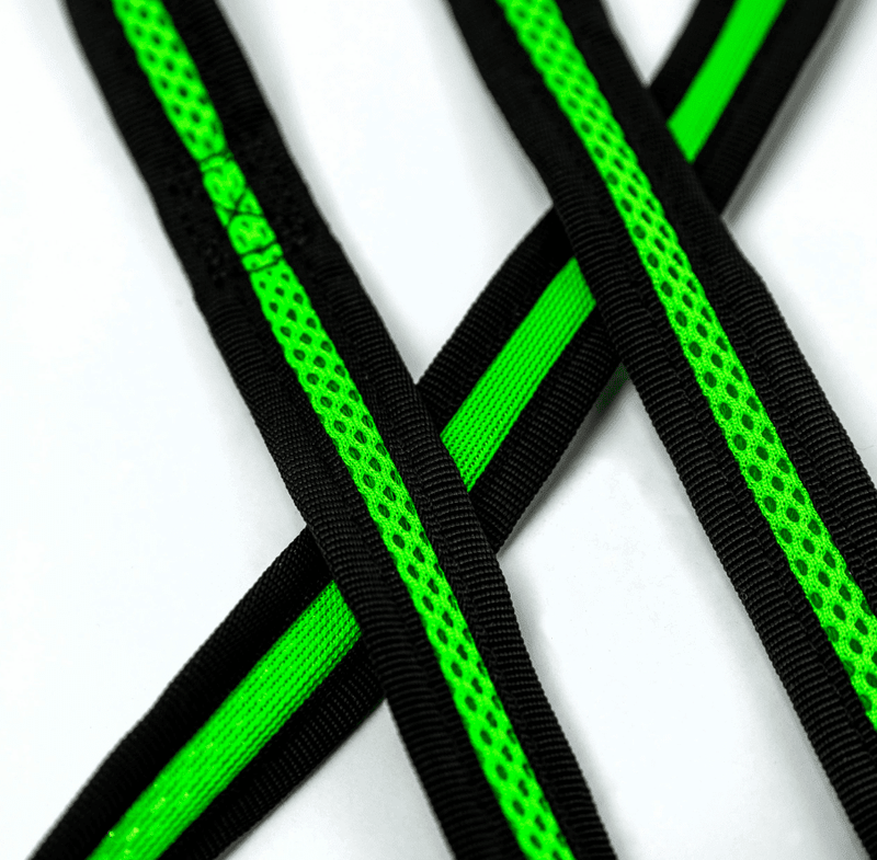 Bark Appeal 5 Foot Mesh Dog Leash: Aqua Blue, Black, Lime Green, Pink - Glad Dogs Nation | ALL Profits Donated