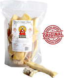 Barking Buddha Beef Cheek Chips 1 lb. Value Pack: Original or Peanut Butter - Glad Dogs Nation | ALL Profits Donated