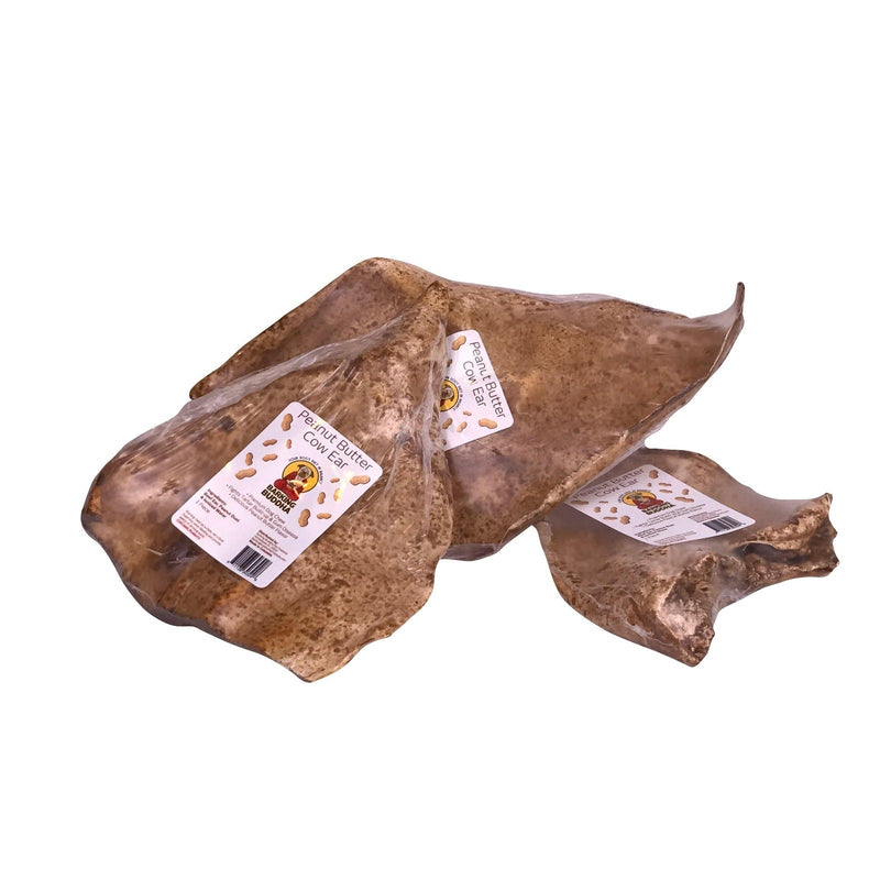 Barking Buddha Free Range Peanut Butter Cow Ears: Medium & Large Dogs - Glad Dogs Nation | ALL Profits Donated
