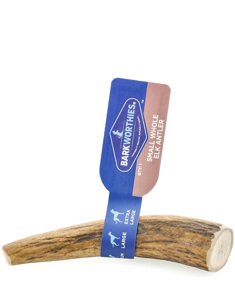 Barkworthies Elk Antlers Dog Treat: Split & Whole, S - XL - Glad Dogs Nation | ALL Profits Donated