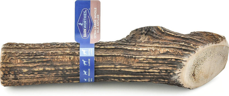Barkworthies Elk Antlers Dog Treat: Split & Whole, S - XL - Glad Dogs Nation | ALL Profits Donated