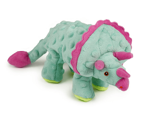goDog Dinos Bubble Plush Triceratops With Chew Guard Technology: 2 Sizes - Glad Dogs Nation | ALL Profits Donated