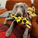 HEAR DOGGY Silent Squeaker Chew Guard GIRAFFE Dog Toy / CHEAPER THAN CHEWY!