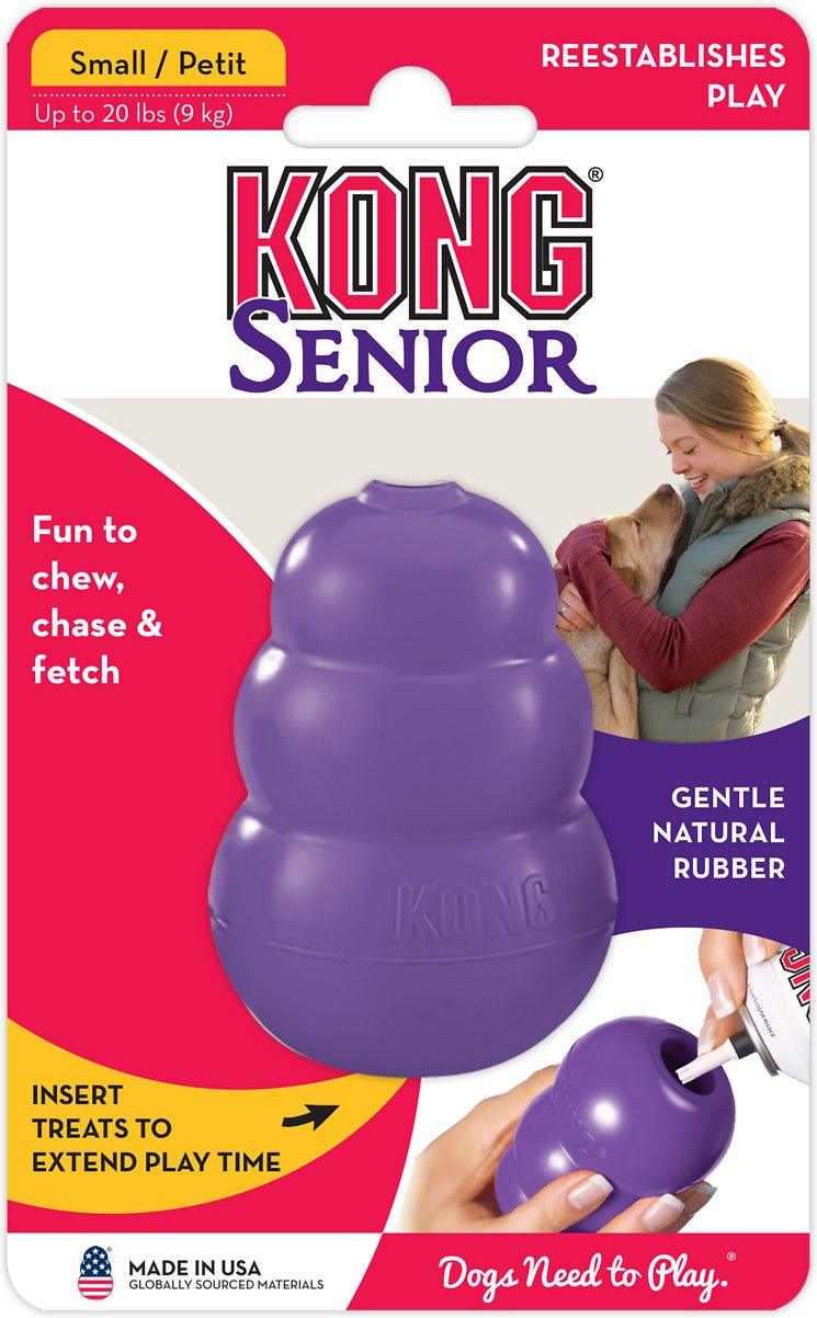Kong Senior Dog Toy: 3 Sizes / CHEAPER THAN CHEWY! - Glad Dogs Nation | ALL Profits Donated