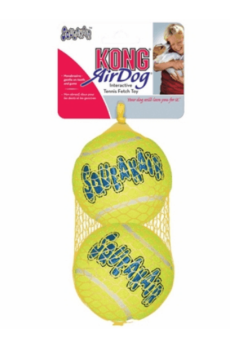 Kong Squeakair Balls Paquete 3 Pelotas De Tenis Medianas Color Amarillo