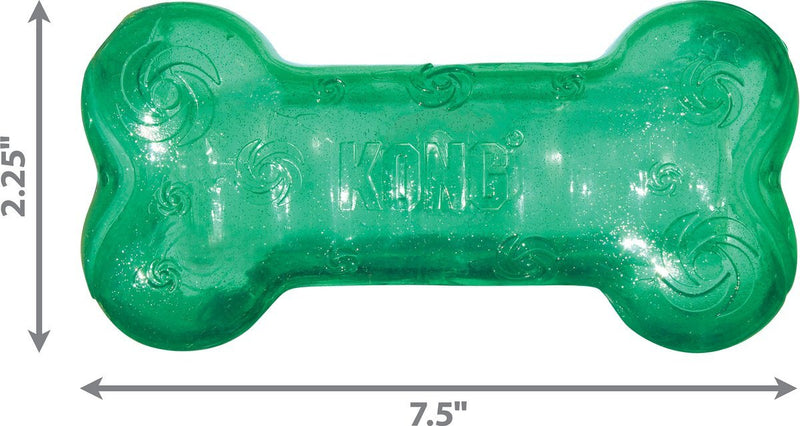 Kong Squeezz Crackle Bone: Quiet Chewing! CHEAPER THAN CHEWY! - Glad Dogs Nation | ALL Profits Donated