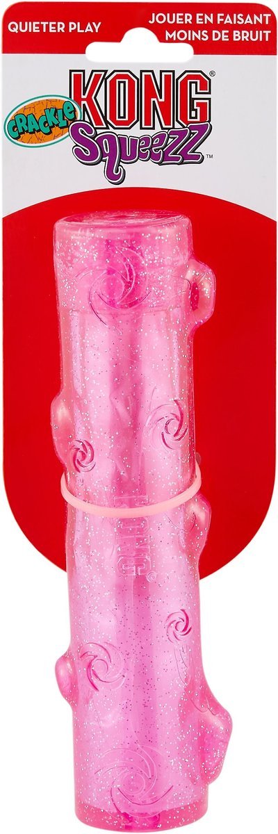 Kong Squeezz Crackle Stick for Quiet Chewing & Fun Fetching CHEAPER THAN CHEWY! - Glad Dogs Nation | ALL Profits Donated