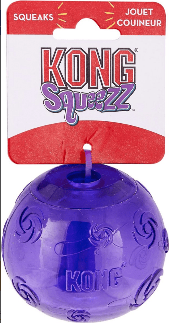 Kong Squeezz Squeaky Ball Dog Toy: 3 Sizes • Choose Color • CHEAPER THAN CHEWY - Glad Dogs Nation | ALL Profits Donated