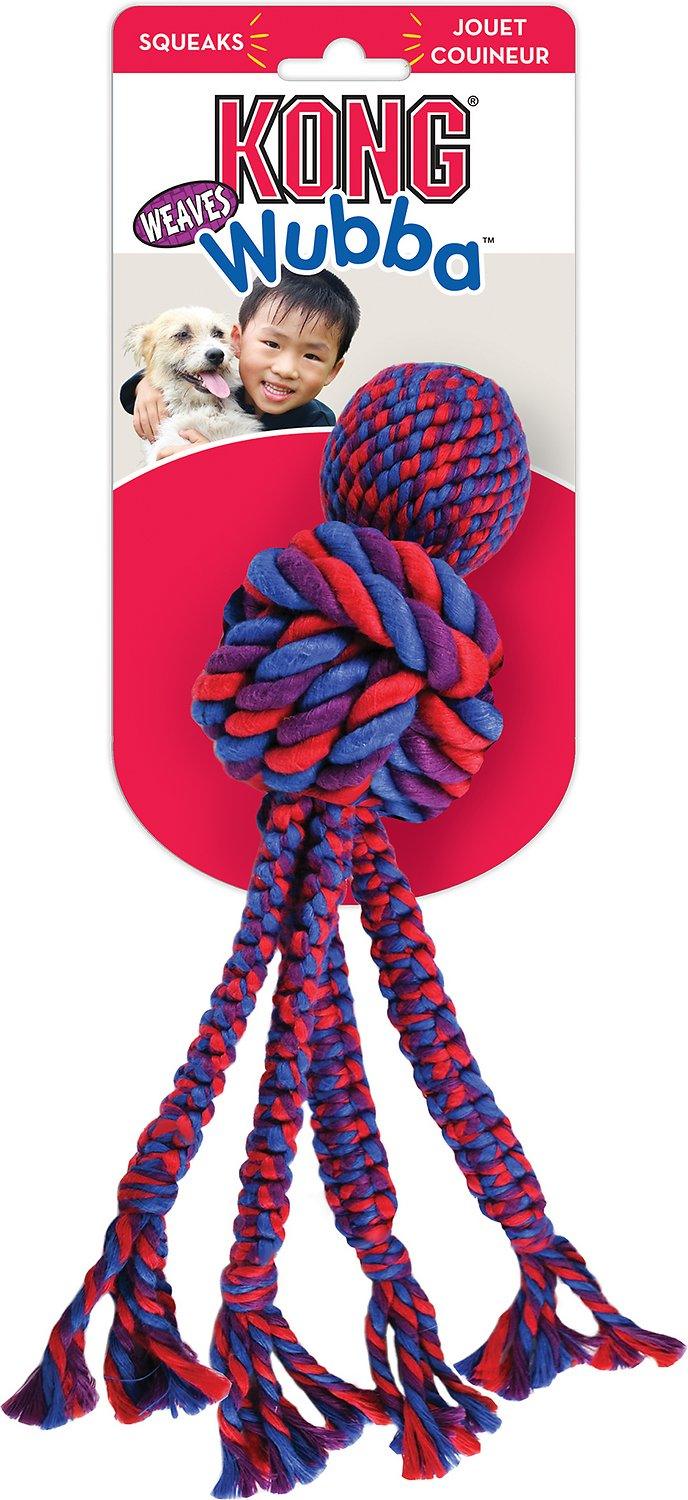 KONG Wubba Weaves Rope Dog Toy: 3 Sizes - Glad Dogs Nation | ALL Profits Donated