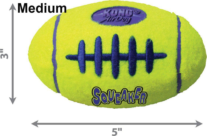 20% OFF! Kong AirDog Squeaker Football: 3 Sizes - Glad Dogs Nation | ALL profits donated