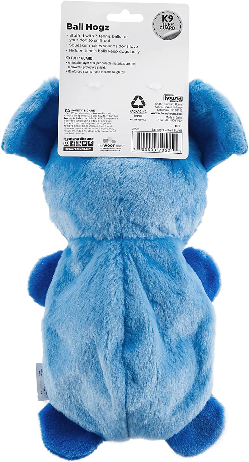 Outward Hound Ball Hogz Hide and Seek Elephant Dog Toy with Tennis Balls - Glad Dogs Nation | ALL Profits Donated