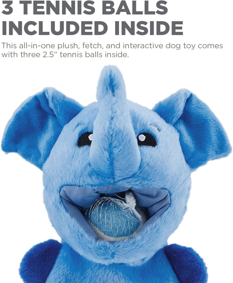 Outward Hound Ball Hogz Hide and Seek Elephant Dog Toy with Tennis Balls - Glad Dogs Nation | ALL Profits Donated