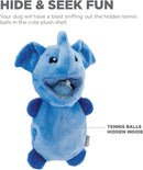Outward Hound Ball Hogz Hide and Seek Elephant Dog Toy with Tennis Balls - Glad Dogs Nation | ALL Profits Donated