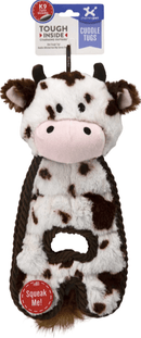Outward Hound Cuddle Tugs Cow Squeaky Plush Dog Toy - Glad Dogs Nation | ALL Profits Donated