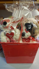 Puppy Love SQUEAKY Dog & Puppy Gift Basket: 3 Sizes - Glad Dogs Nation | ALL Profits Donated