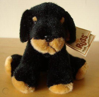 Mini Me Squeaky Breed Dog Toy: Rottweiler / Rottie