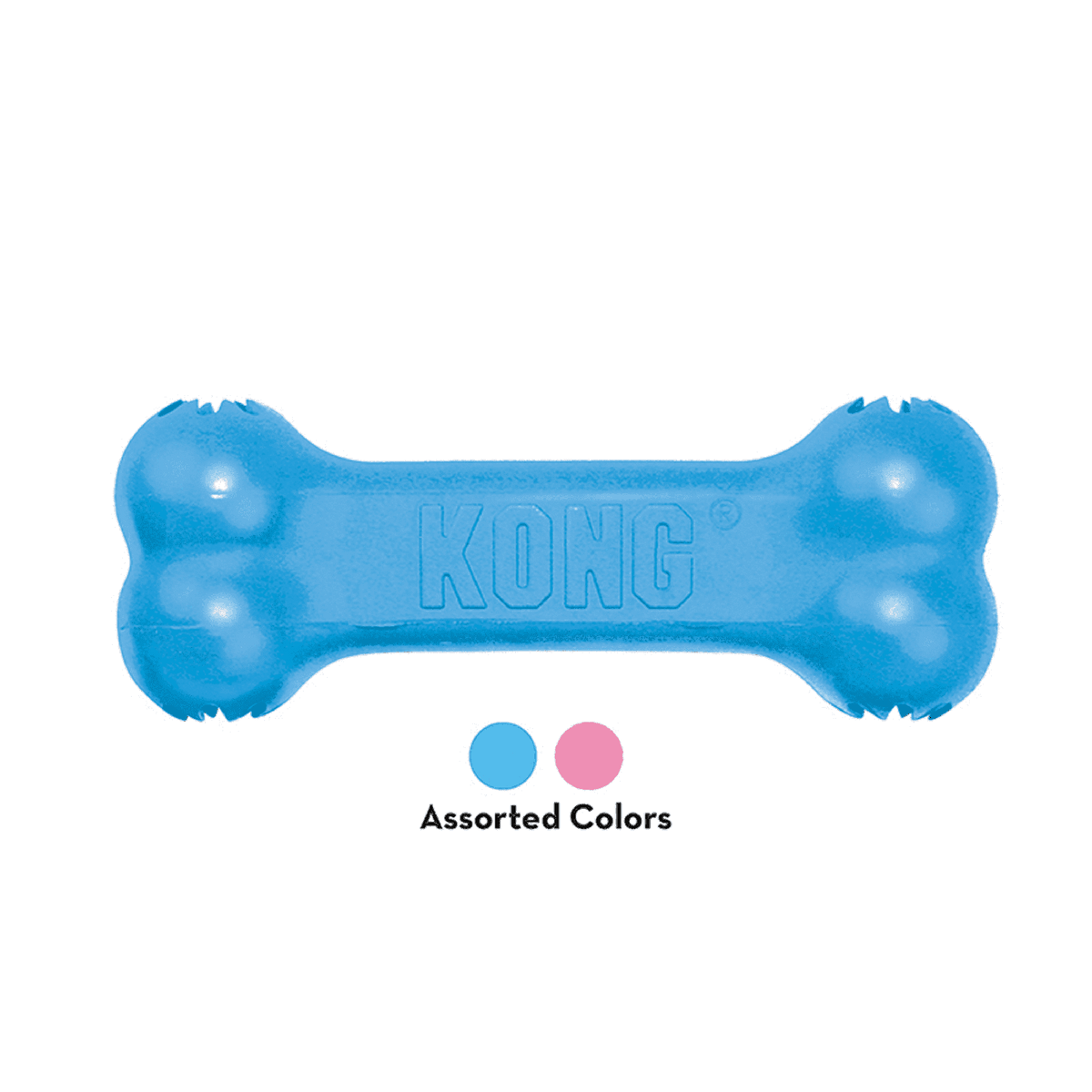 Small KONG Puppy Goodie Bone Dog Toy, Pink or Blue • CHEAPER THAN CHEW