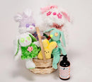 Spring Dog Toys Easter Basket: Squeak, NO SQUEAK, Mix of Both - Glad Dogs Nation | ALL Profits Donated