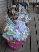 Spring Dog Toys Easter Basket: Squeak, NO SQUEAK, Mix of Both - Glad Dogs Nation | ALL Profits Donated