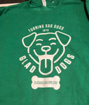 Turning Sad Dogs into Glad Dogs Lightweight Crewneck Sweatshirt - Glad Dogs Nation | ALL Profits Donated