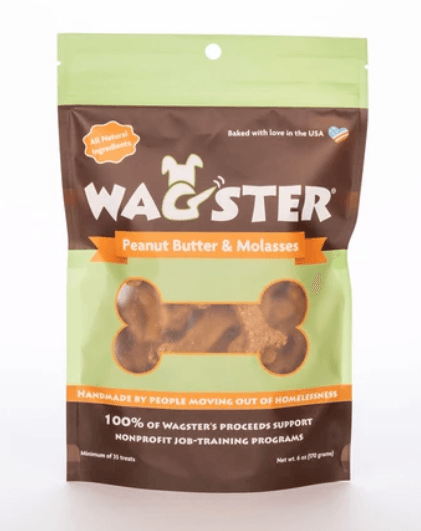 Wagster Healthy Dog Treats: Peanut Butter & Molasses - Glad Dogs Nation | ALL Profits Donated