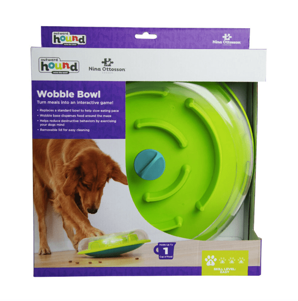 Wobble Slow Feeder Bowl Dog Game by Outward Hound - Glad Dogs Nation | ALL Profits Donated